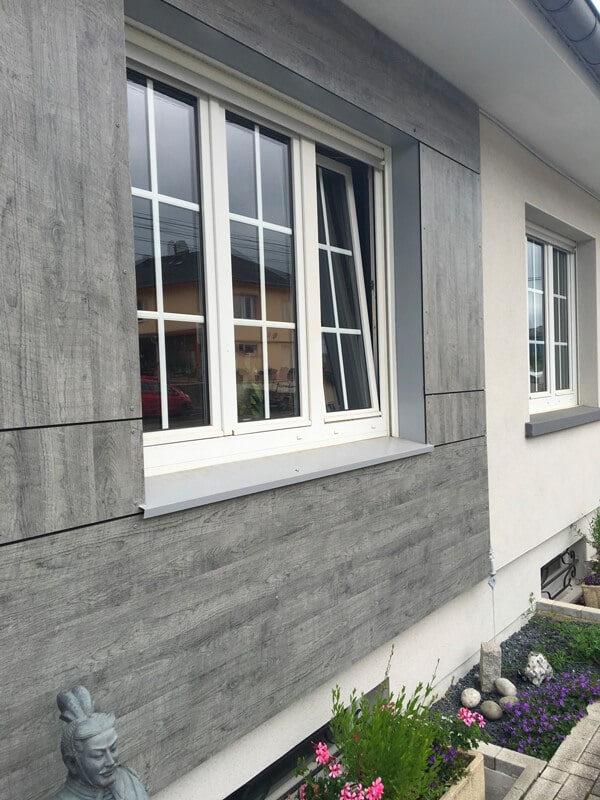 Bardage bois en panneaux Trespa