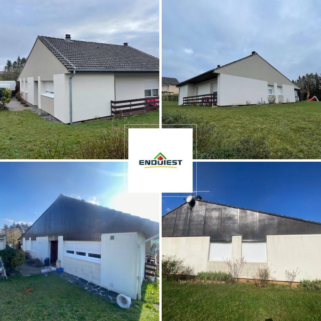 Isolation des murs extérieurs avant après